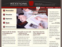 Tablet Screenshot of keystonebusinessservices.com